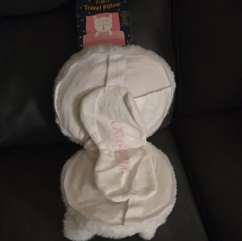 Cartoon Pillow with Eye Mask Set